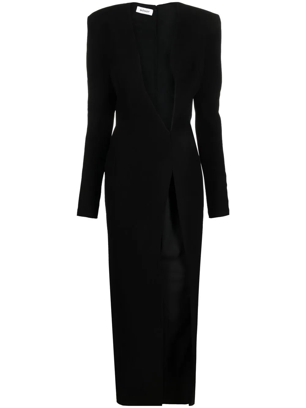 Monot Plunging V Neck Dress