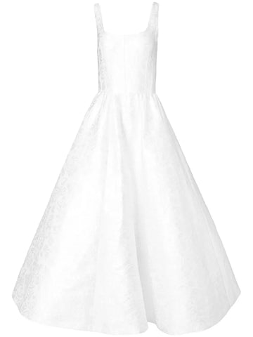 Carolina Herrera Patterned Jacquard Midi Dress