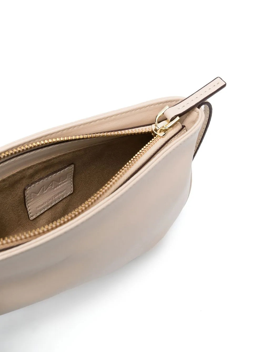 Manu Atelier Logo Detail Leather Shoulder Bag