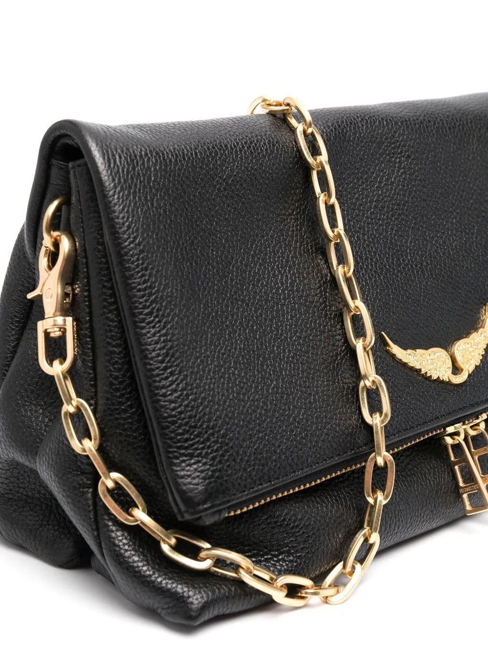 Zadigvoltaire Logo Plaque Leather Shoulder Bag