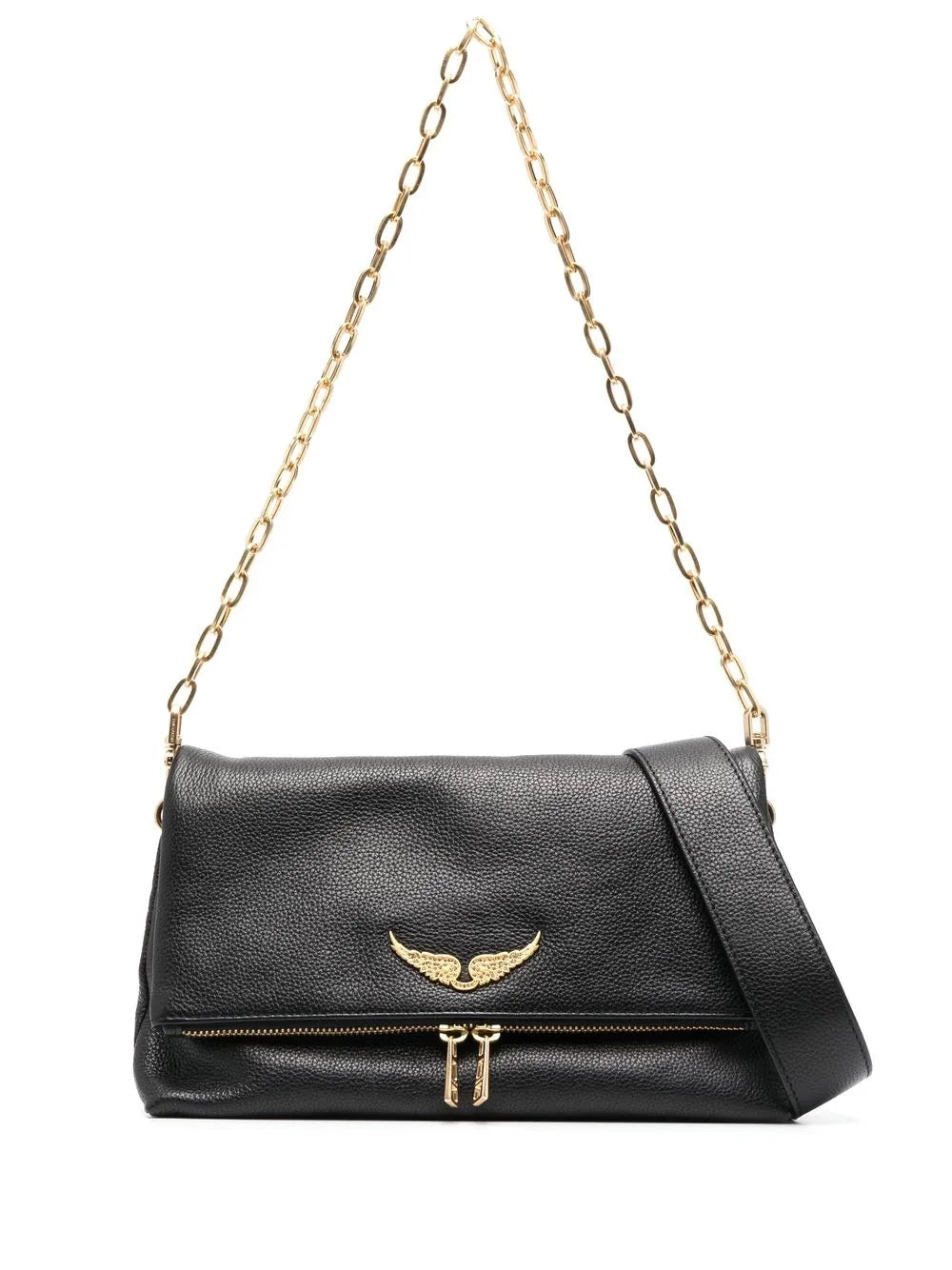 Zadigvoltaire Logo Plaque Leather Shoulder Bag