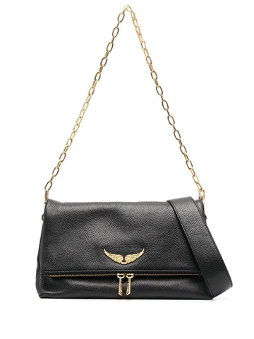 Zadigvoltaire Logo Plaque Leather Shoulder Bag