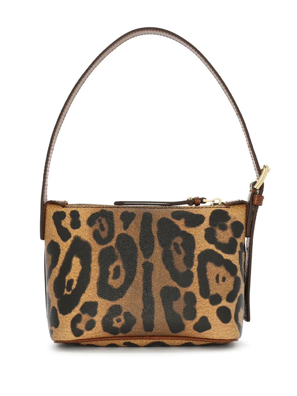 Dolce Gabbana Crespo Leopard Print Shoulder Bag