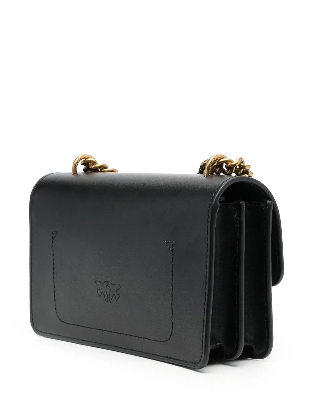 Pinko Love Birds Calf Leather Shoulder Bag