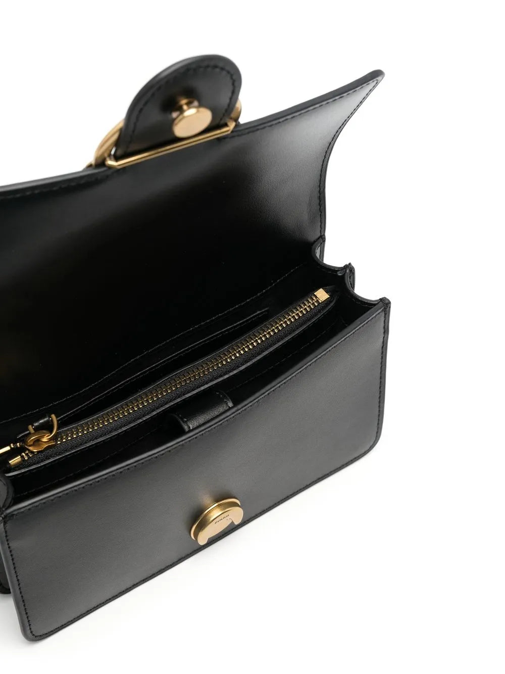 Pinko Love Birds Calf Leather Shoulder Bag