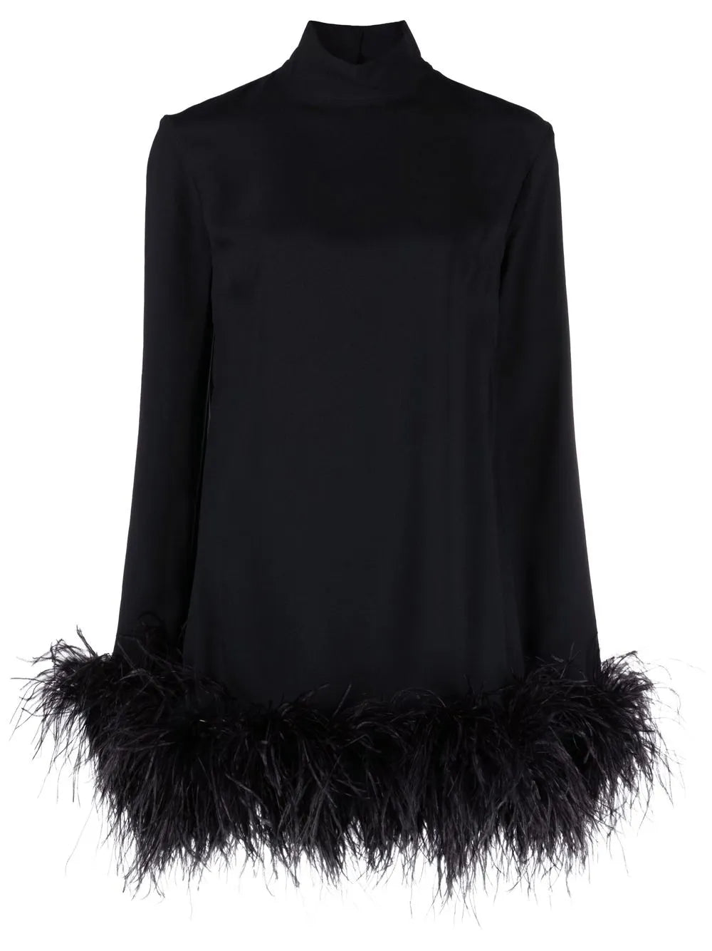 Taller Marmo Gina Feather Trim Mini Dress