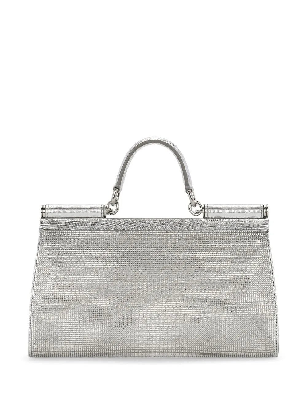 Dolce Gabbana Kim Dolcegabbana Small Sicily Rhinestone Top Handle Bag