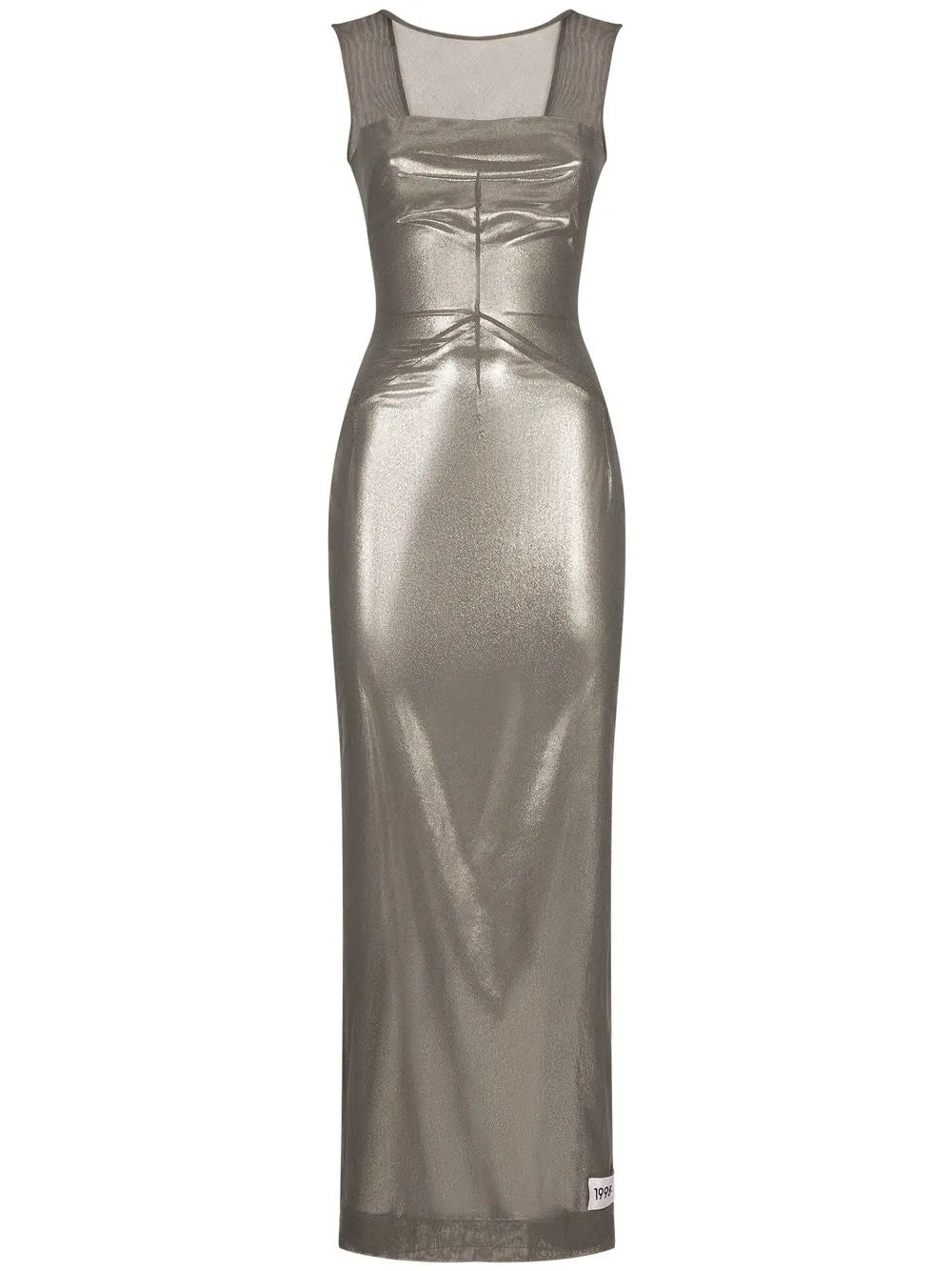 Dolce Gabbana Kim Dolcegabbana Metallic Finish Ankle Length Dress