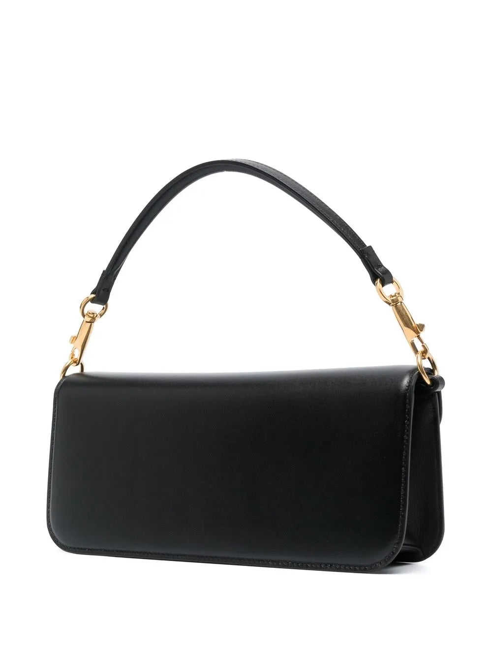 Valentino Garavani Logo Plaque Leather Shoulder Bag