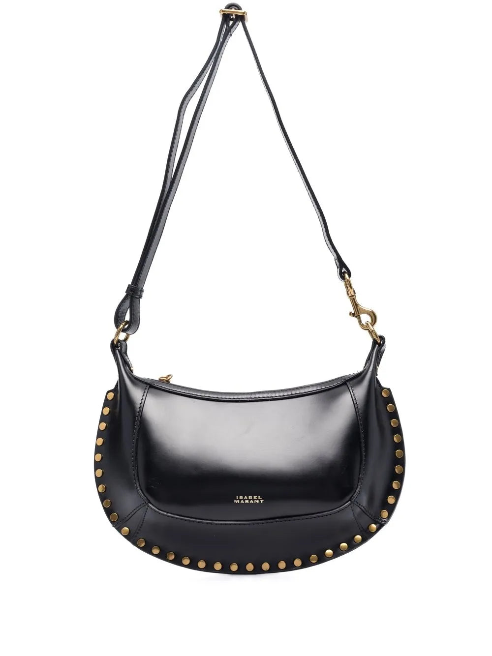 Isabel Marant Oskan Moon Studded Shoulder Bag