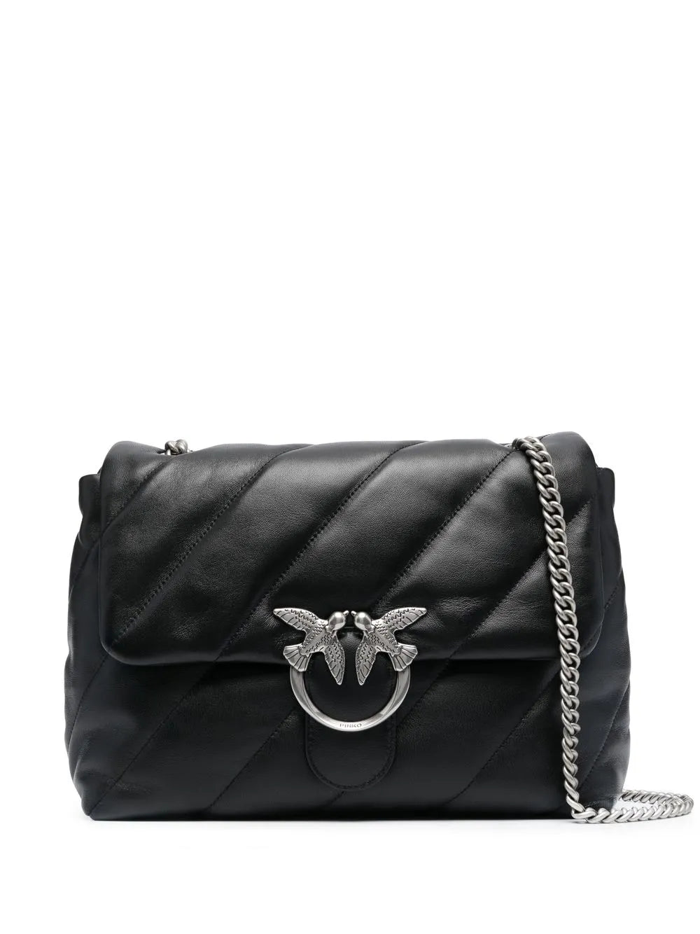Pinko Love Big Puff Leather Shoulder Bag