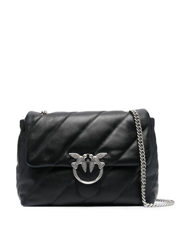 Pinko Love Big Puff Leather Shoulder Bag