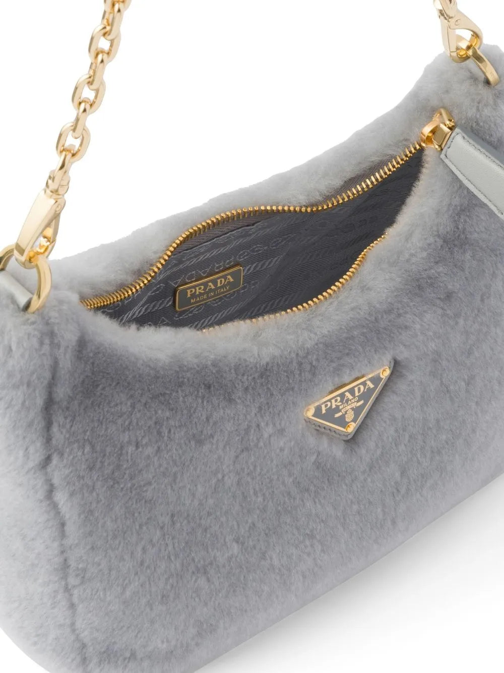 Prada Re Edition Shearling Mini Bag