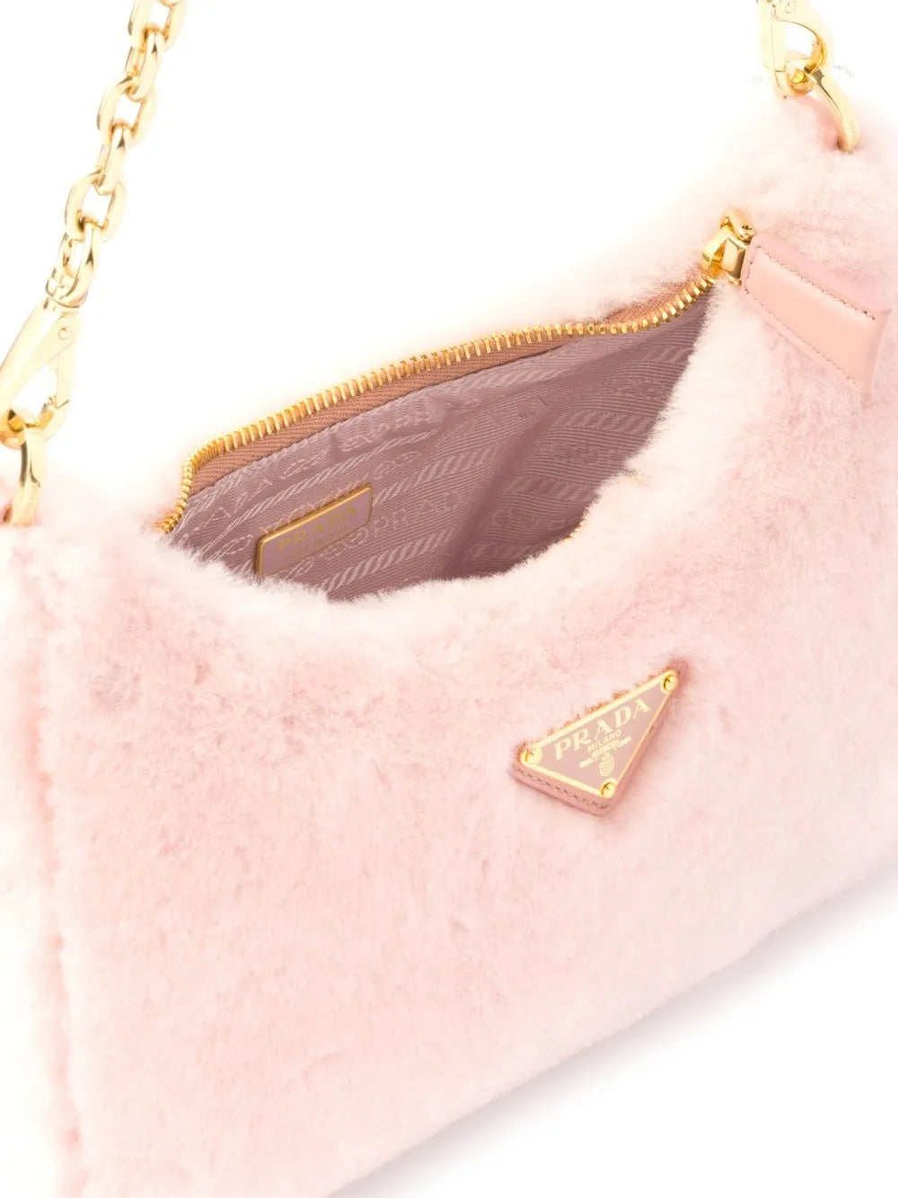 Prada Re Edition Shearling Mini Bag