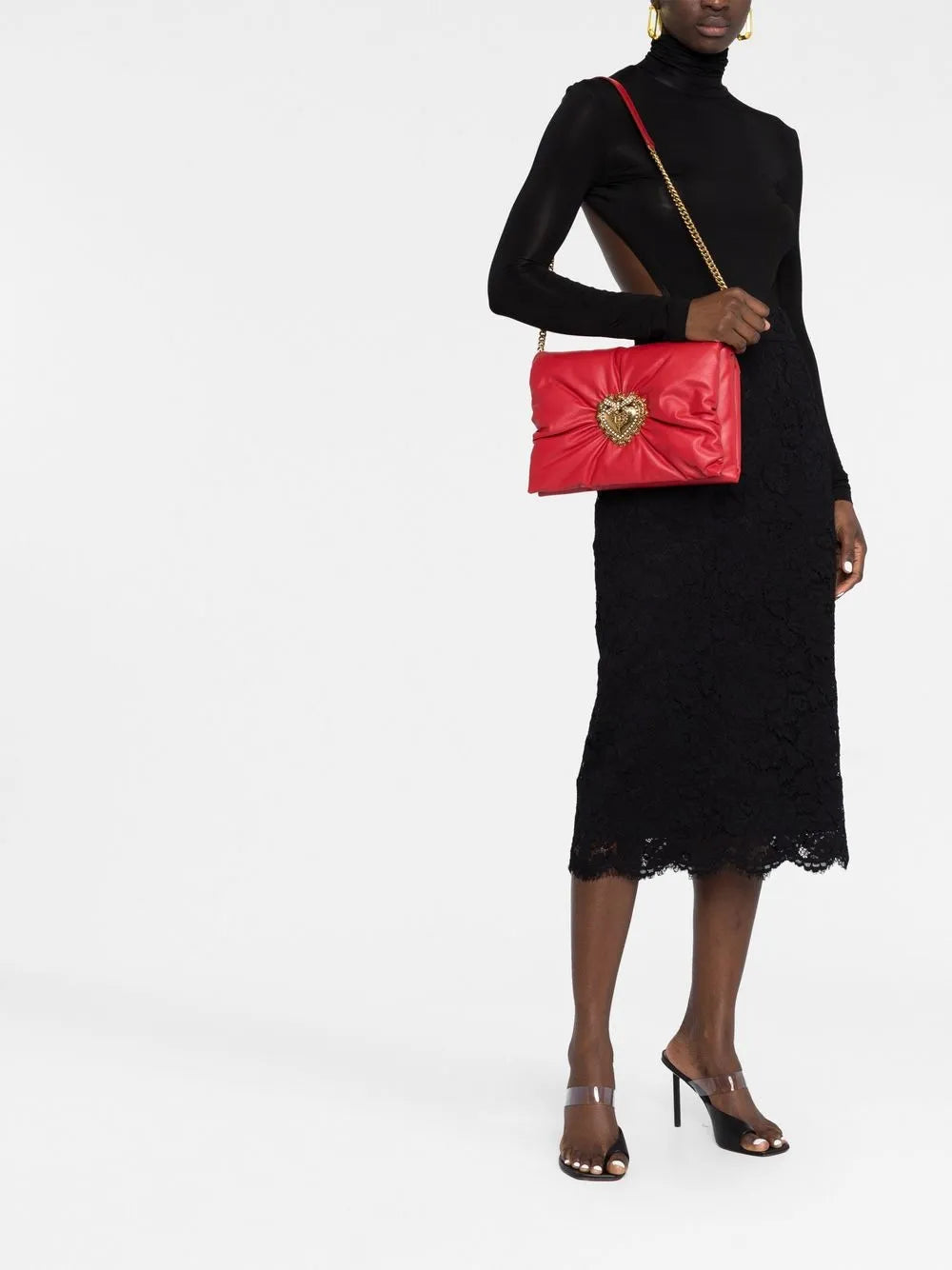 Dolce Gabbana Medium Devotion Soft Clutch