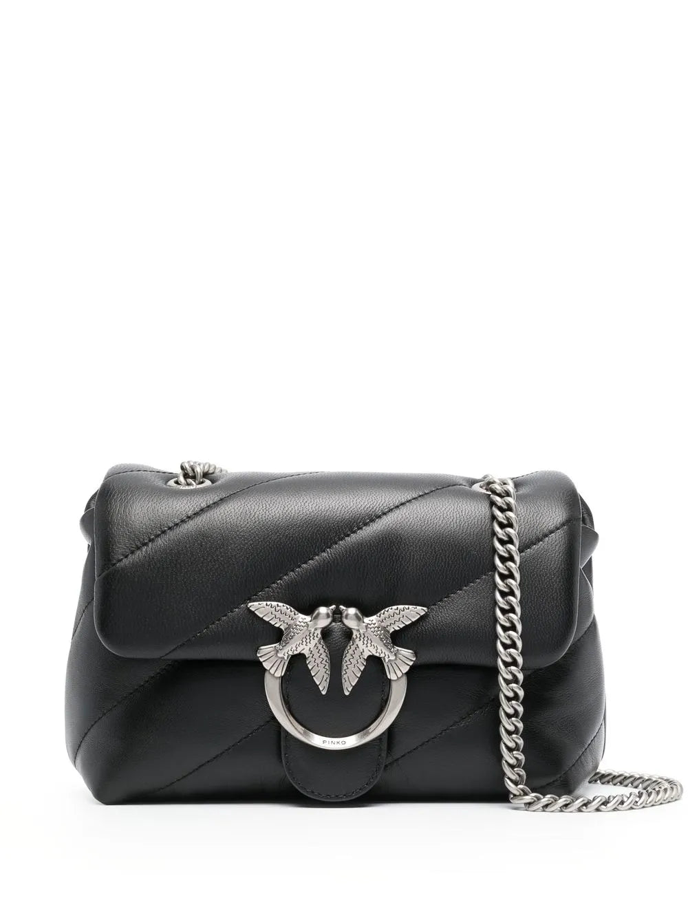 Pinko Mini Love Puff Leather Shoulder Bag