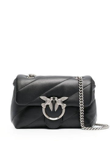 Pinko Mini Love Puff Leather Shoulder Bag
