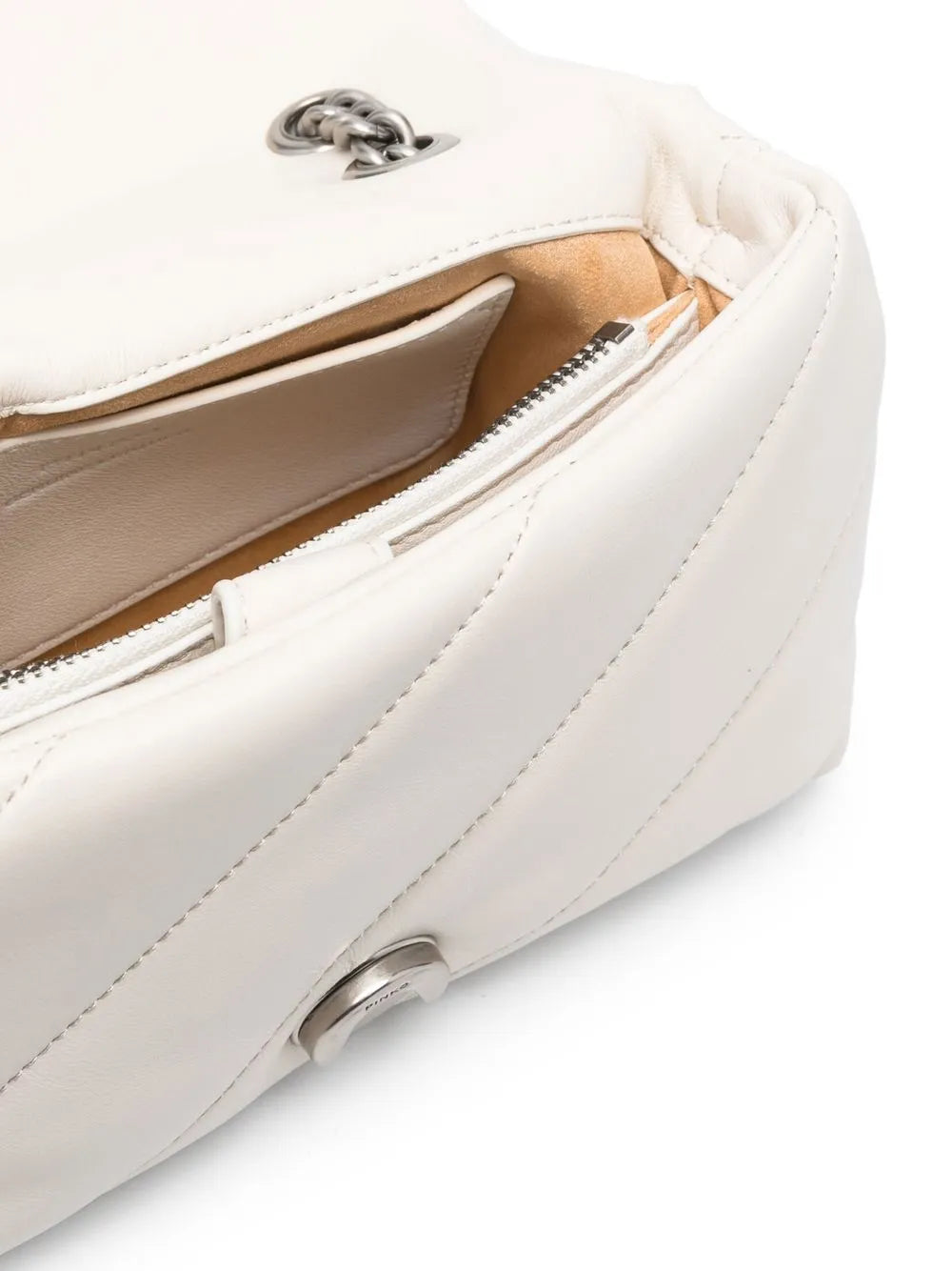 Pinko Quilted Sheepskin Shoulder Bag