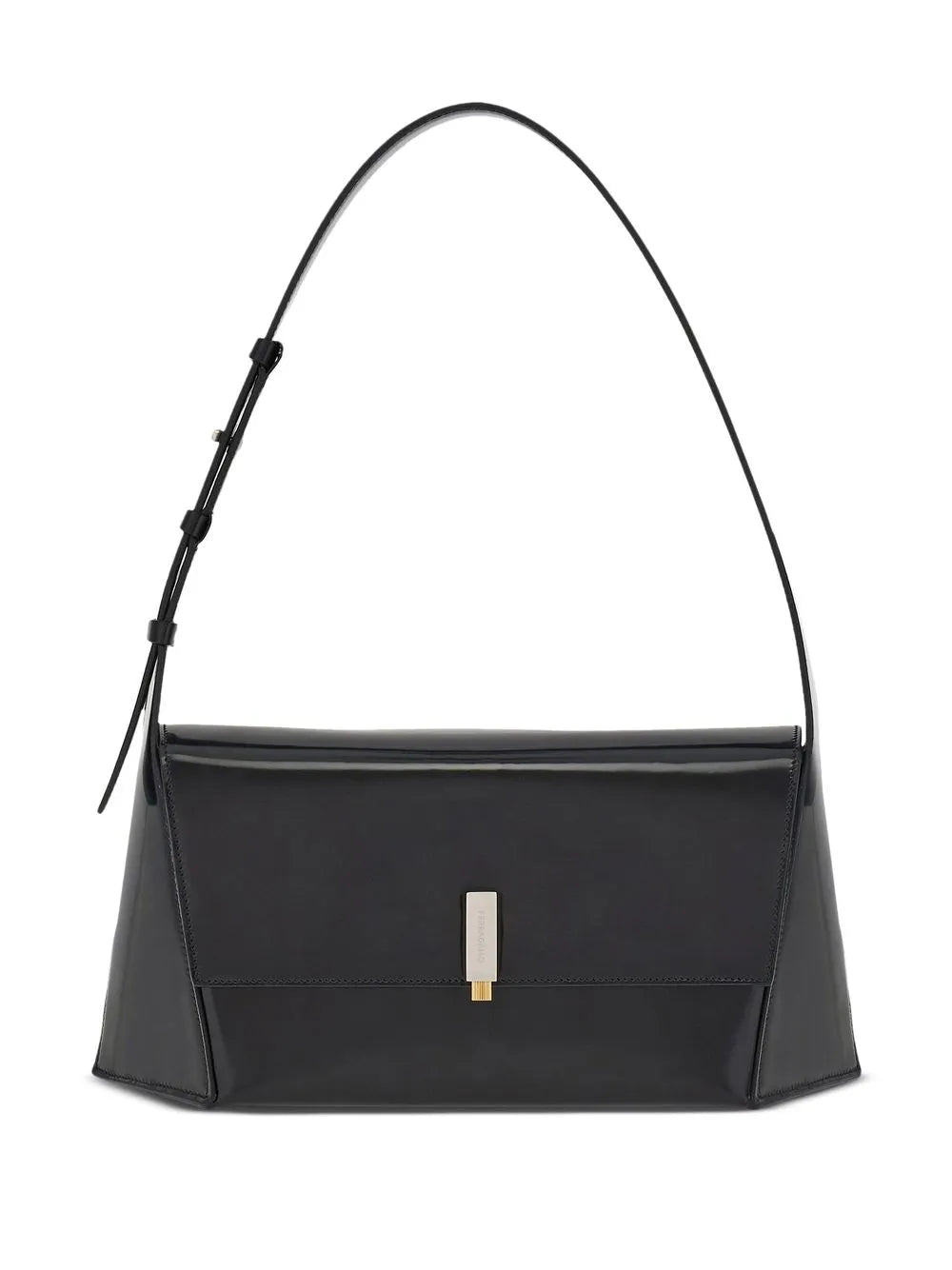 Ferragamo Geometric Leather Shoulder Bag