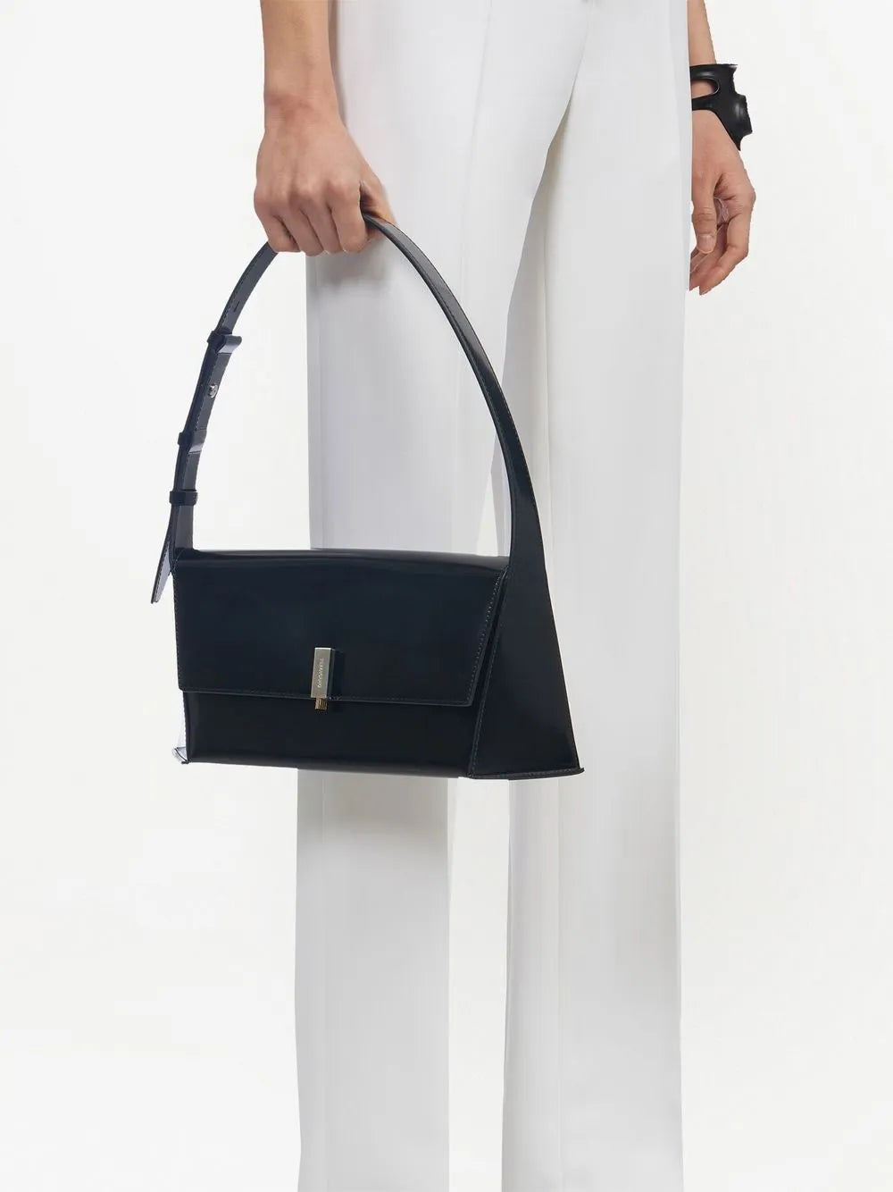 Ferragamo Geometric Leather Shoulder Bag