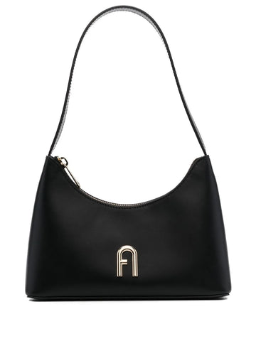 Furla Logo Plaque Leather Shoulder Bag