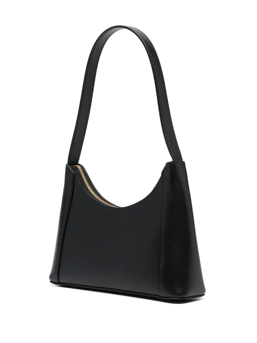 Furla Logo Plaque Leather Shoulder Bag
