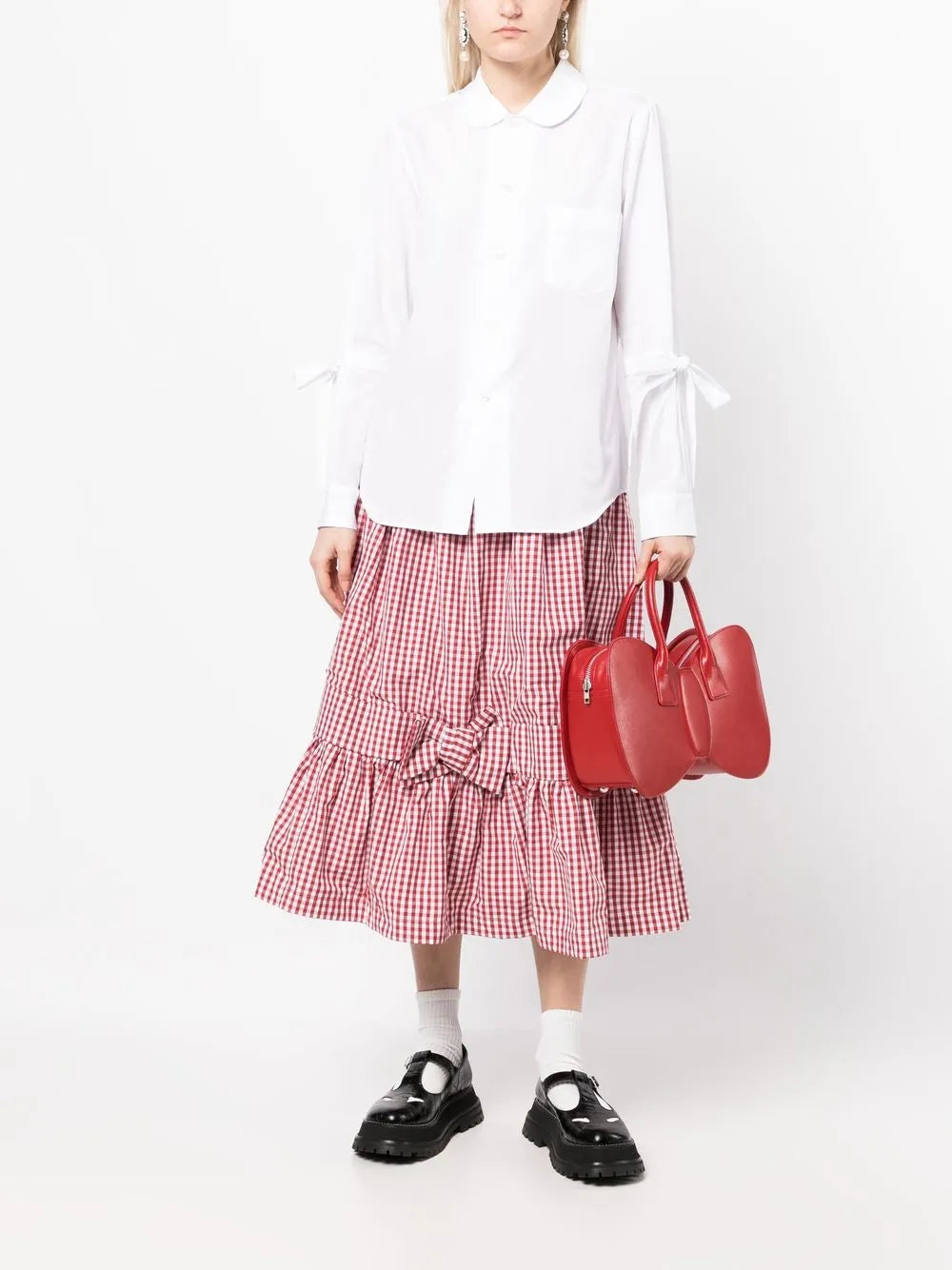 Comme Des Garcons Girl Bow Shape Leather Bag