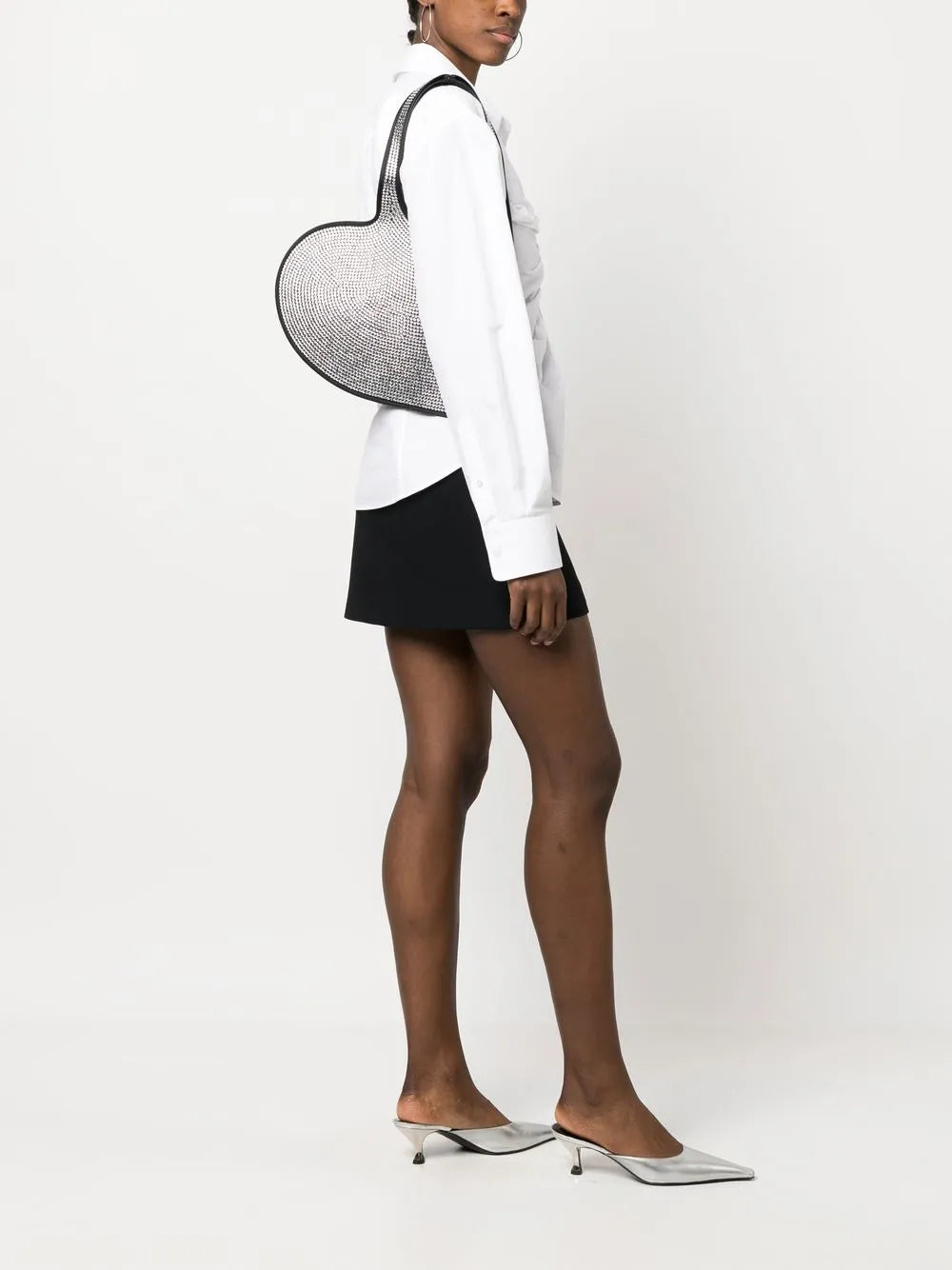 Coperni Rhinestone Embellished Shoulder Bag
