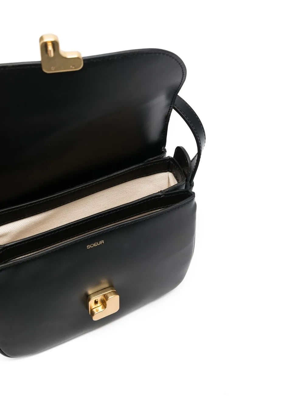 Soeur Leather Shoulder Bag