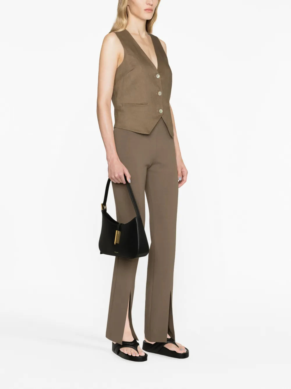Demellier Tokyo Leather Shoulder Bag
