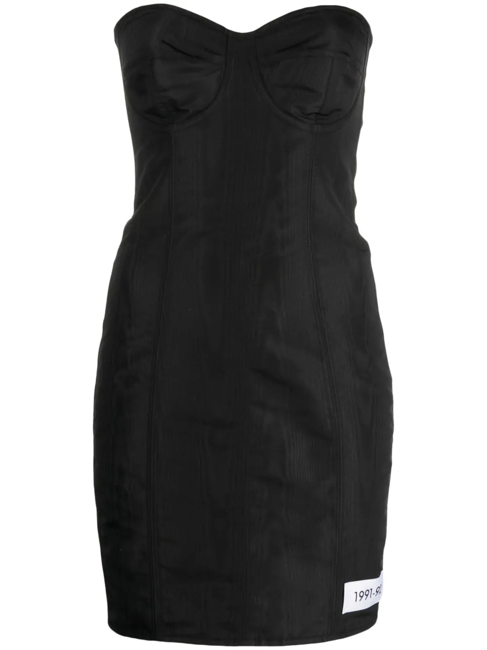 Dolce Gabbana Moire Faille Strapless Minidress