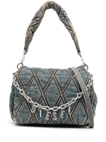 Diesel Charm D Denim Shoulder Bag