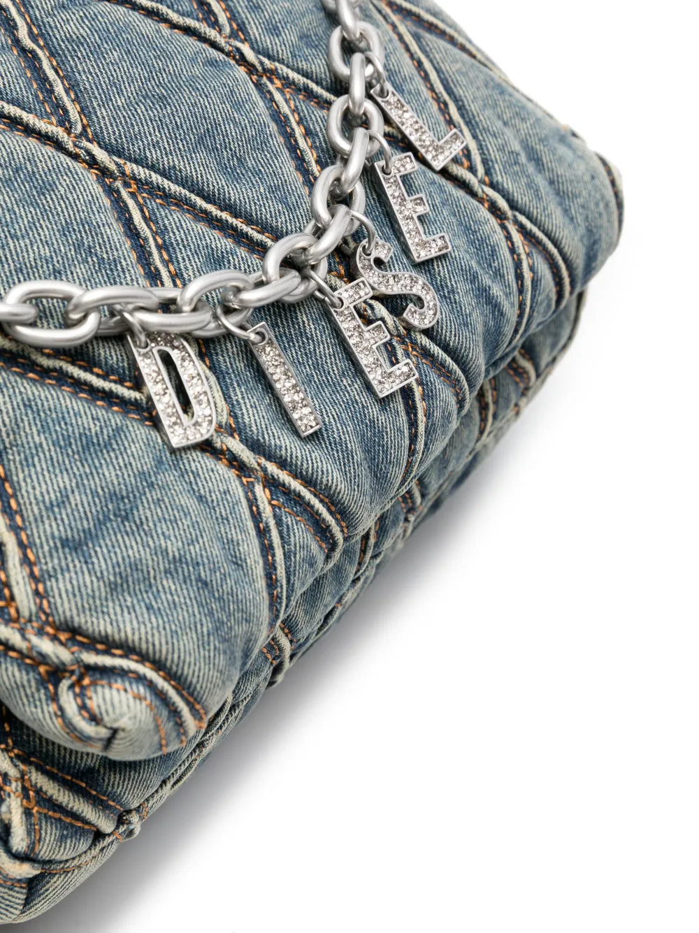 Diesel Charm D Denim Shoulder Bag
