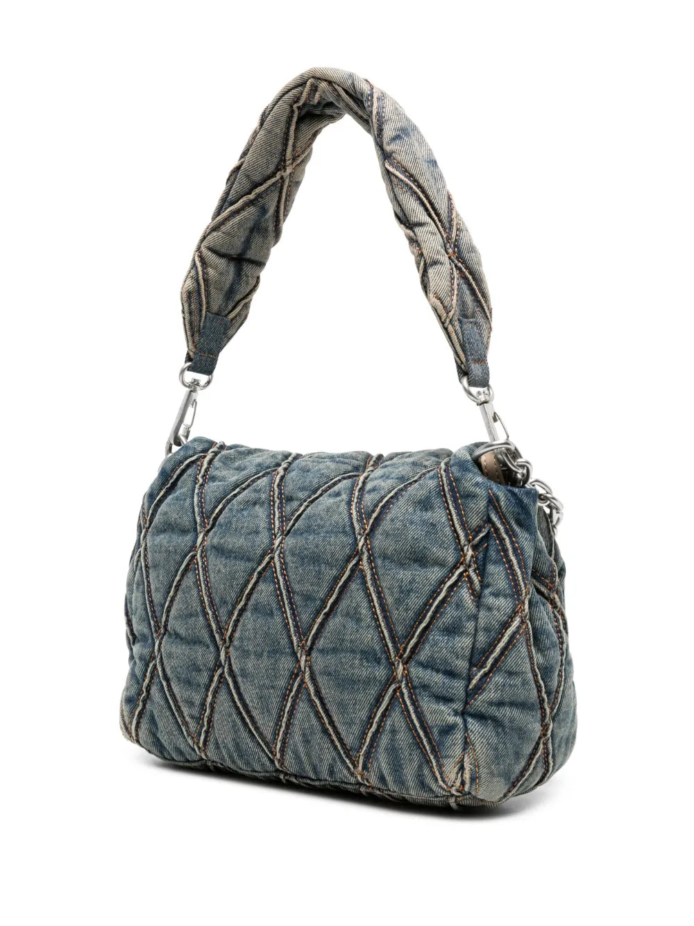 Diesel Charm D Denim Shoulder Bag