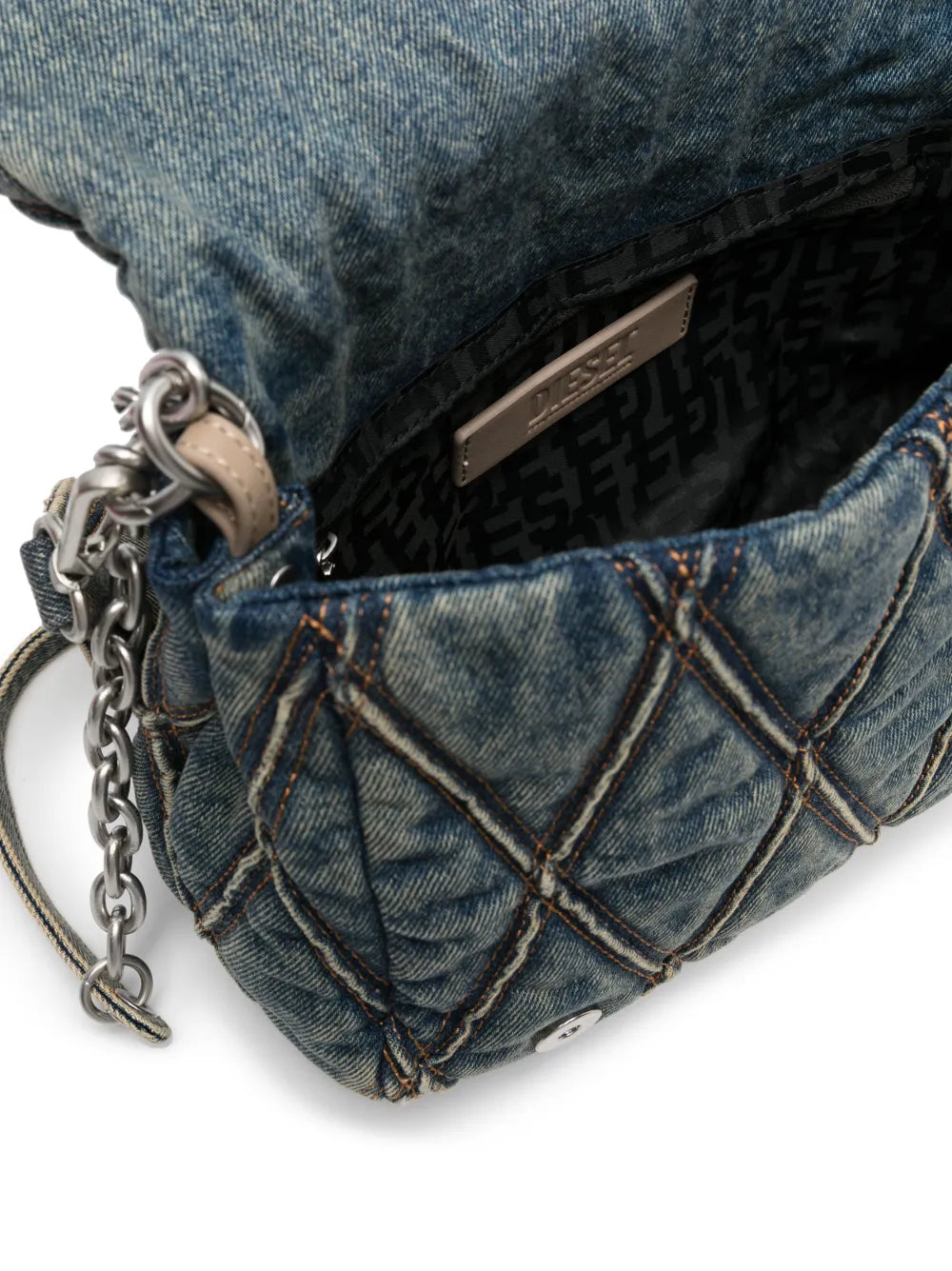 Diesel Charm D Denim Shoulder Bag