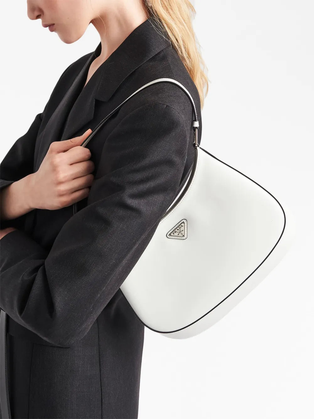 Prada Cleo Leather Shoulder Bag