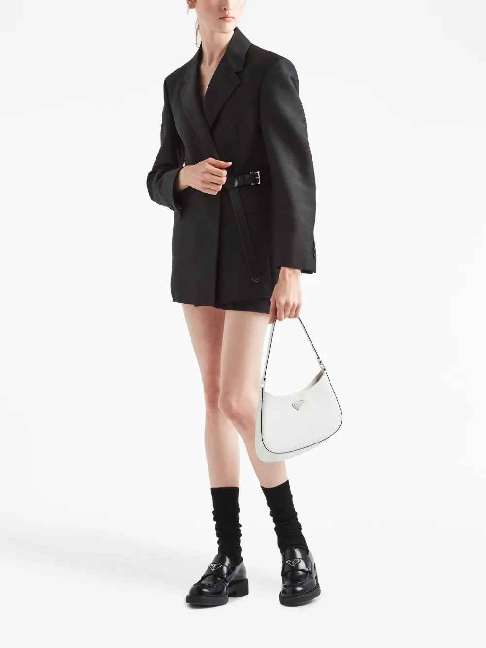 Prada Cleo Leather Shoulder Bag