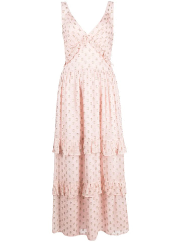 Twinset Ruffle Detail Maxi Dress