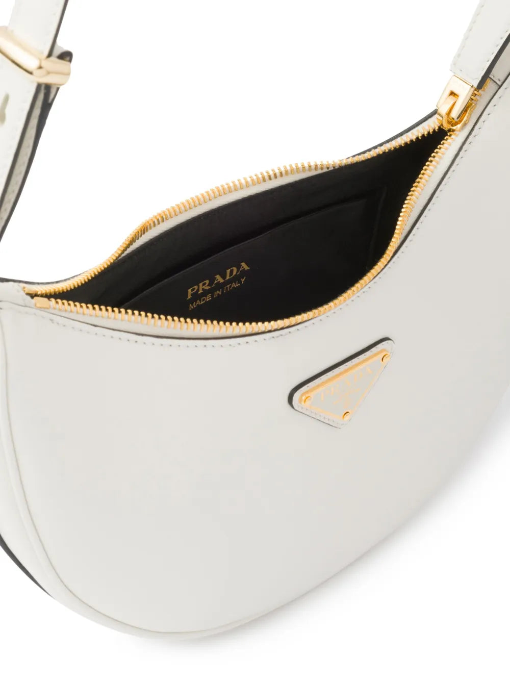 Prada Arque Leather Shoulder Bag