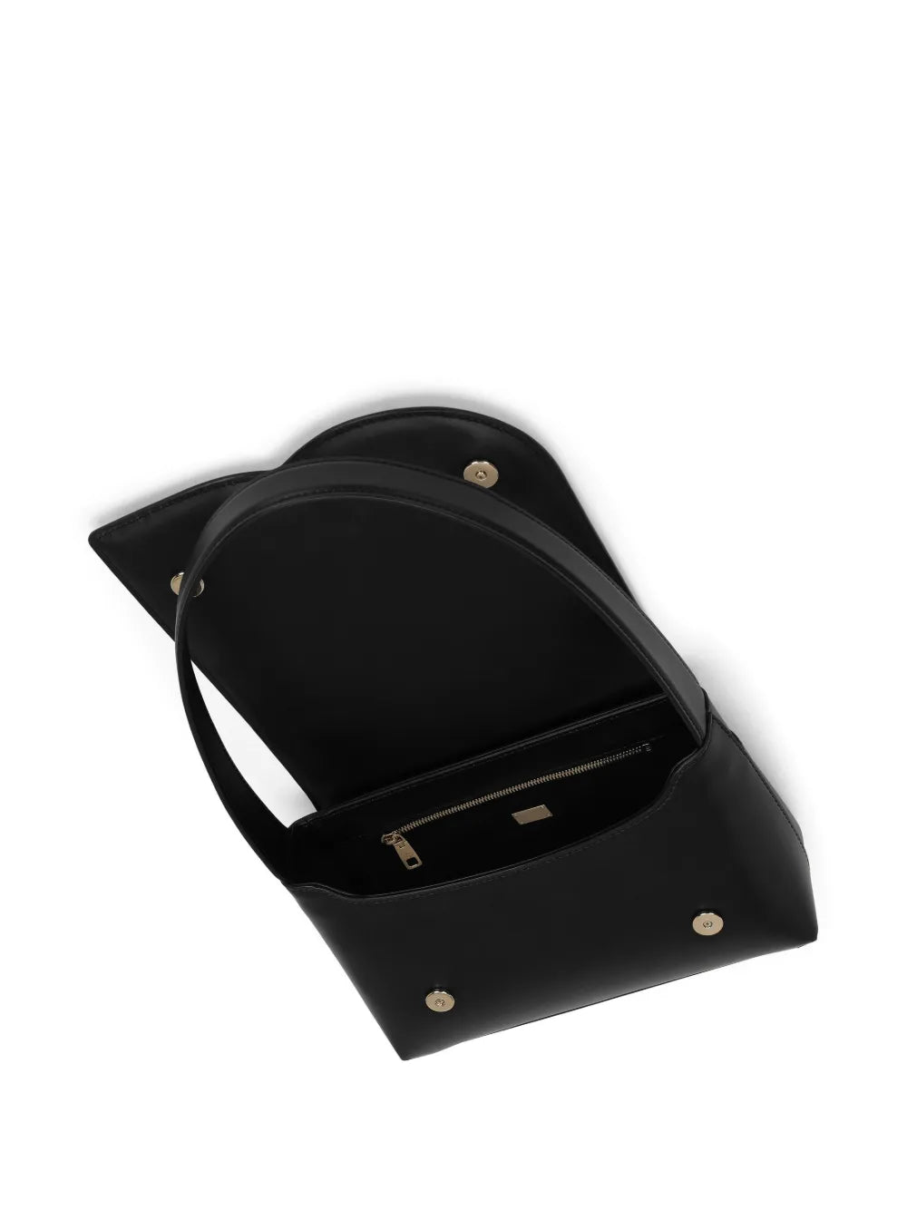 Dolce Gabbana Logo Embossed Leather Shoulder Bag