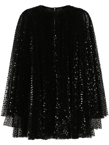 Dolce Gabbana Sequin Embellished Flared Minidress