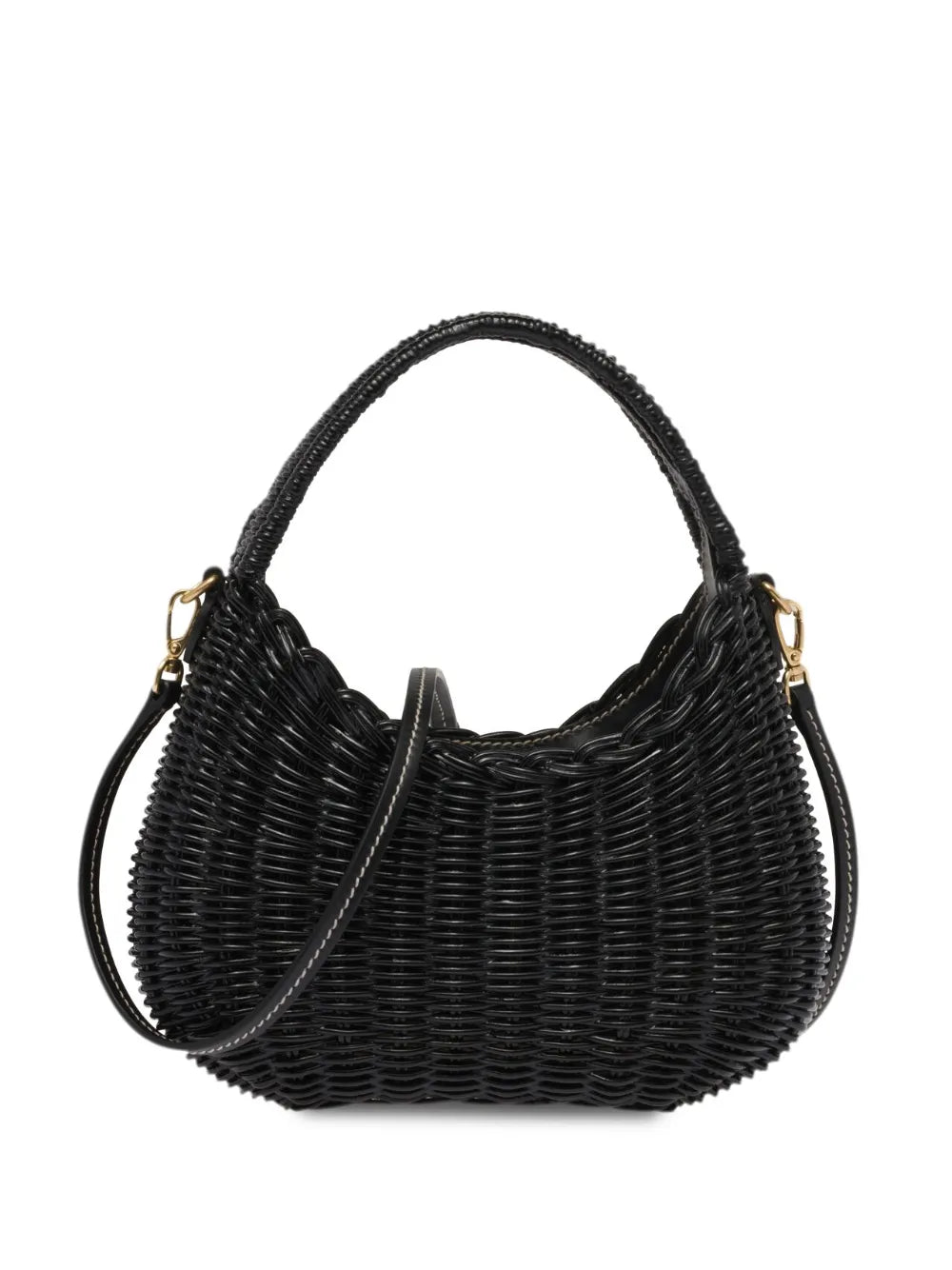 Miu Miu Mini Wander Wicker Shoulder Bag