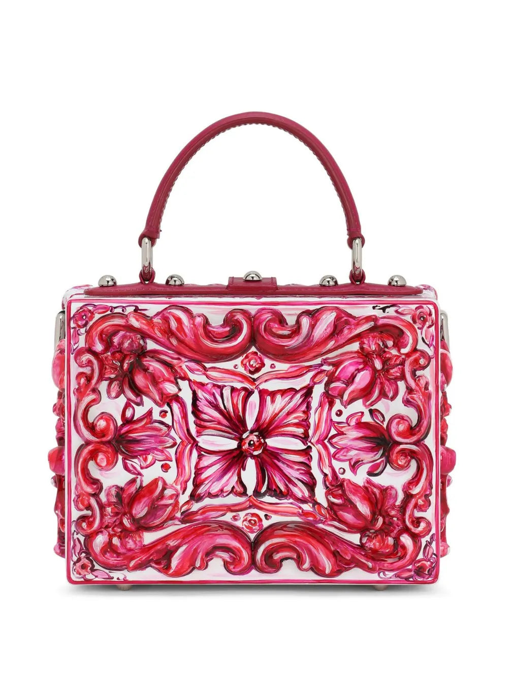 Dolce Gabbana Dolce Box Majolica Print Shoulder Bag
