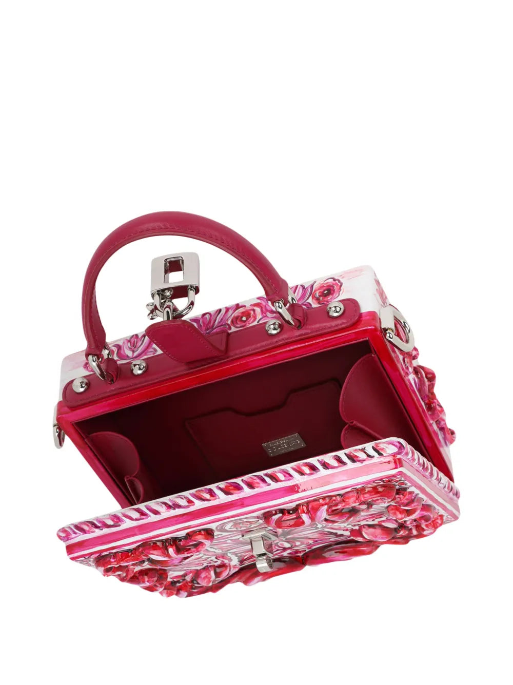 Dolce Gabbana Dolce Box Majolica Print Shoulder Bag