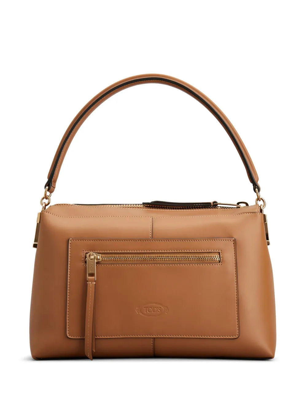 Tods Small T Case Boston Leather Shoulder Bag