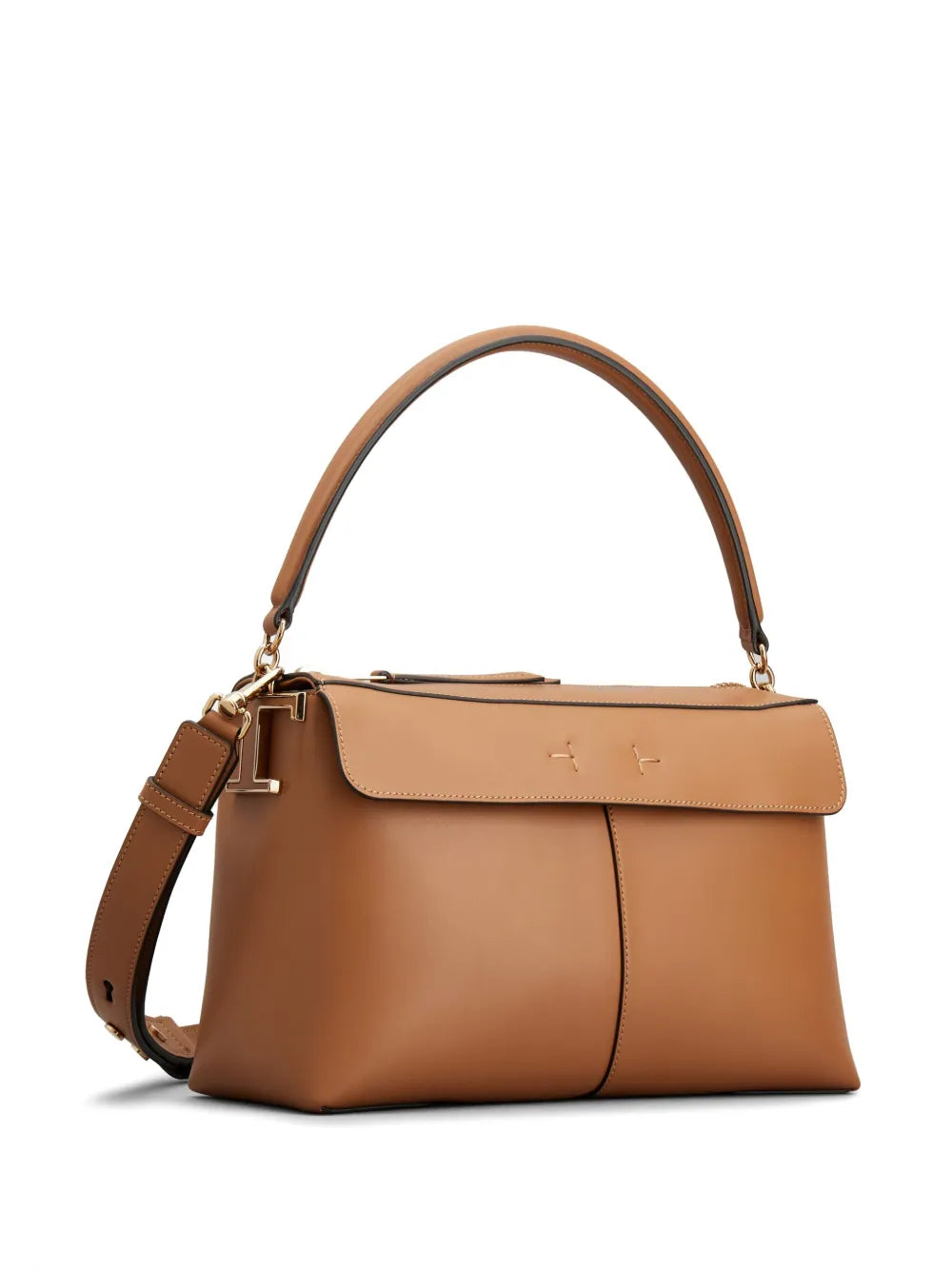 Tods Small T Case Boston Leather Shoulder Bag