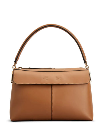 Tods Small T Case Boston Leather Shoulder Bag