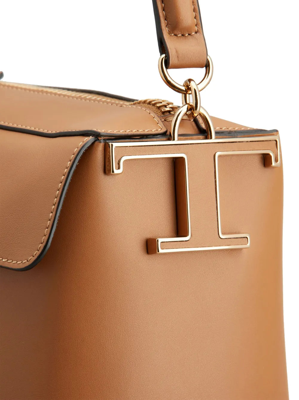 Tods Small T Case Boston Leather Shoulder Bag