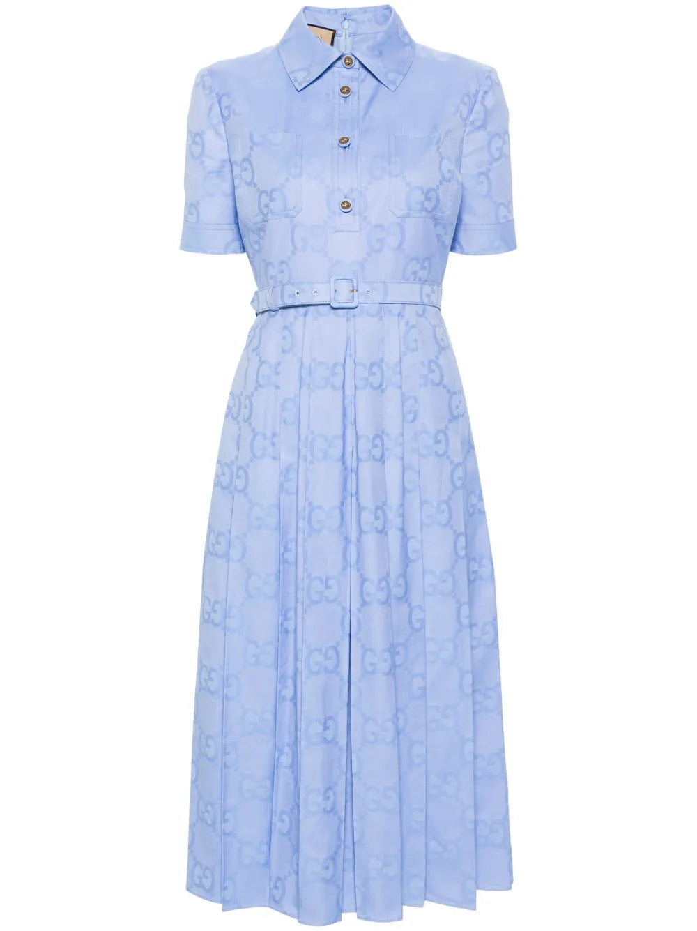 Gucci Gg Jacquard Midi Dress