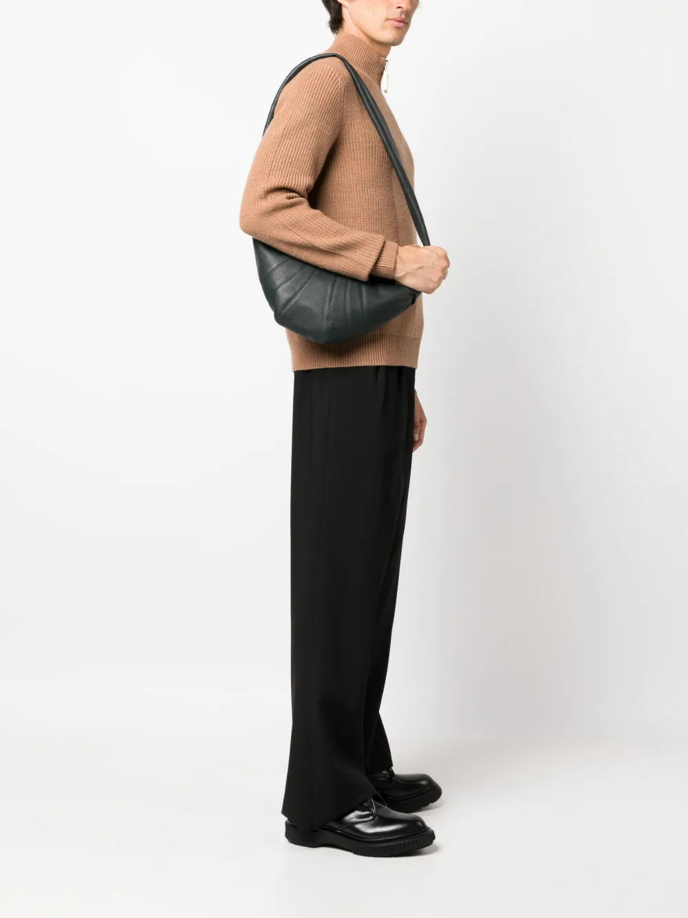 Lemaire Croissant Leather Shoulder Bag